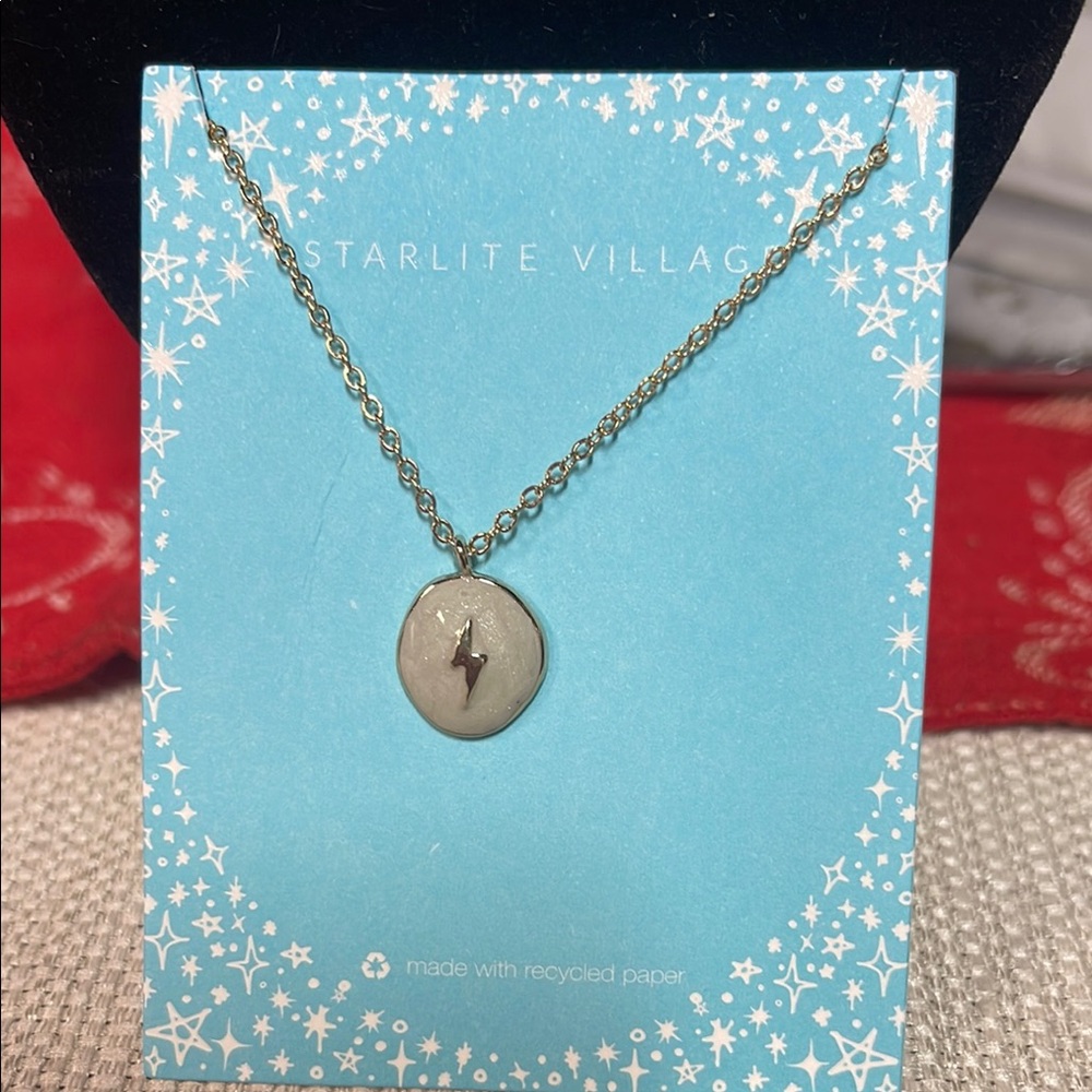 Starlite Village Gold Lightning Necklace